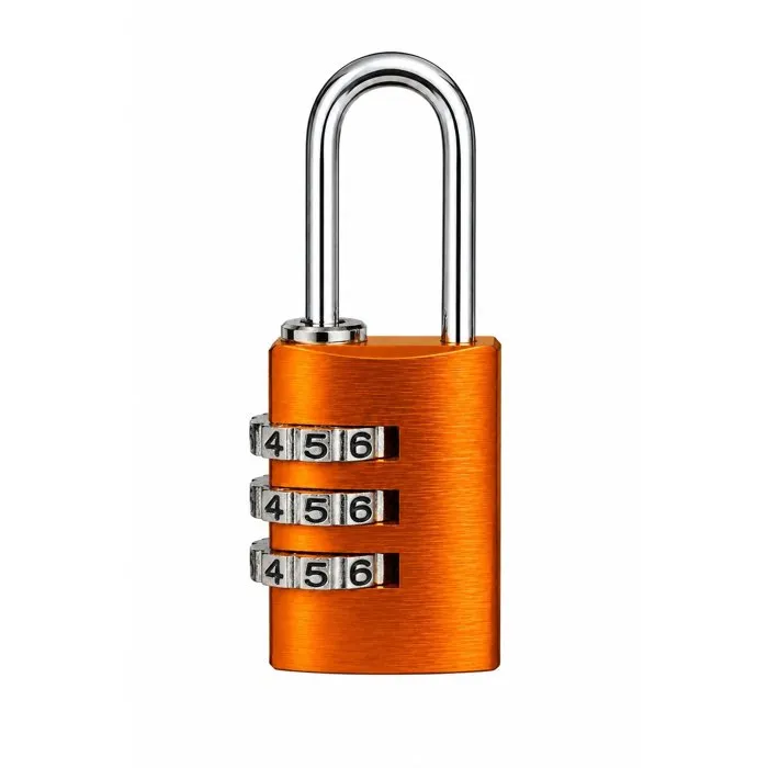 Abus Cadenas à combinaison 145/20 en aluminium orange, 3 chiffres, sans clé