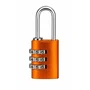 Abus Cadenas à combinaison 145/20 en aluminium orange, 3 chiffres, sans clé