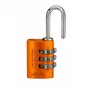 Abus Cadenas à combinaison 145/20 en aluminium orange, 3 chiffres, sans clé