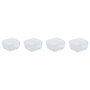 Home ESPRIT Plateau apéritif Transparent Naturel 300 ml 22 x 22 x 6 cm