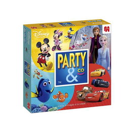Diset Party & Co Disney - Jeu de société en espagnol pour enfants - 240 cartes de défis avec trofeo de Mickey - À partir de 4 ans