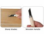 Innspiro Set de 6 outils de sculpture pour bois et linoléum