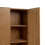 BigBuy Home Buffet MARIGNI Noir Naturel Fer Bois MDF