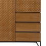 BigBuy Home Buffet MARIGNI Noir Naturel Fer Bois MDF