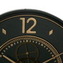 BigBuy Home Horloge Murale Vert Doré Fer 55 x 8,5 x 55 cm