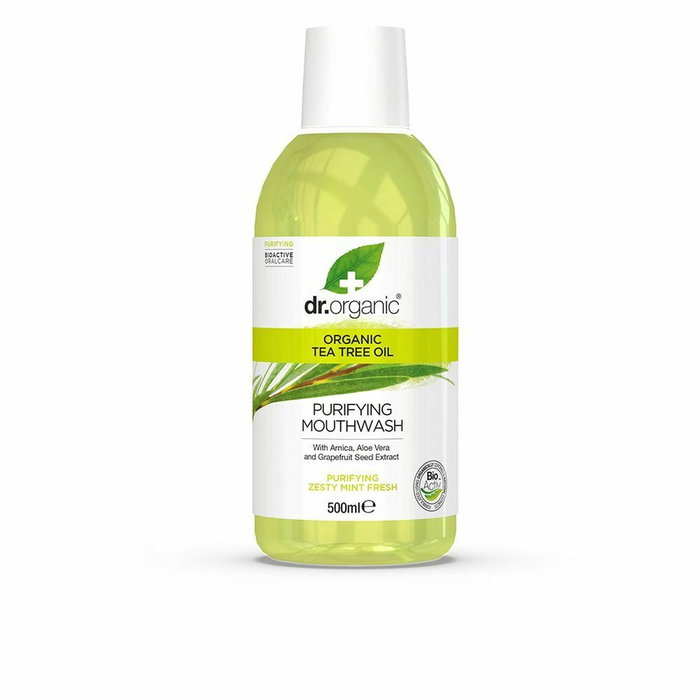 Dr. Organic Bain de Bouche Bioactive Organic à l'Huile d'Arbre à Thé 500 ml Dr. Organic Bain de Bouche Bioactive Organic à l'Huile d'Arbre à Thé 500 ml