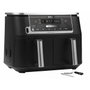 Ninja Air Fryer AF451EU, Friteuse sans huile Double Cuve 9,5 L, Noir