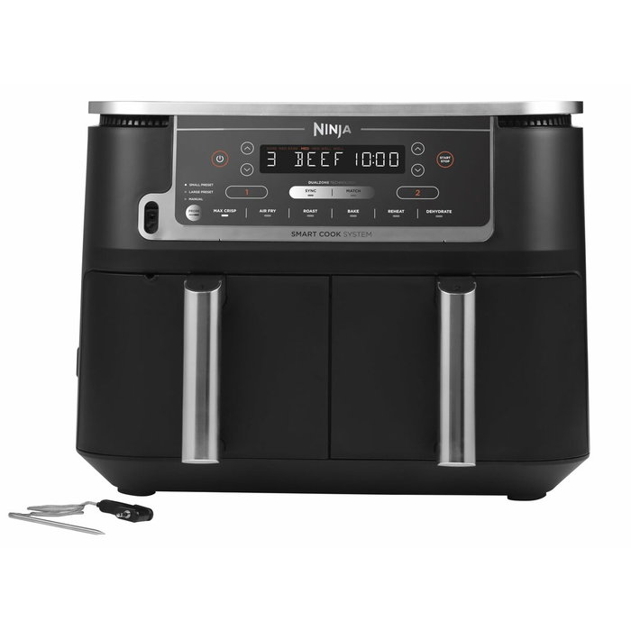 Ninja Air Fryer AF451EU, Friteuse sans huile Double Cuve 9,5 L, Noir Ninja Air Fryer AF451EU, Friteuse sans huile Double Cuve 9,5 L, Noir