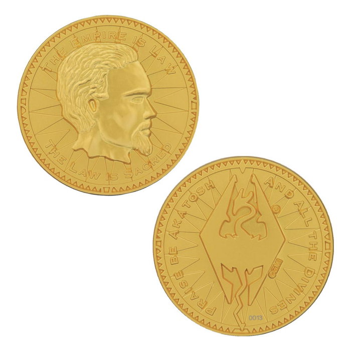 FaNaTtik The Elder Scrolls pièce de collection Septim Misty Gold Edition FaNaTtik The Elder Scrolls pièce de collection Septim Misty Gold Edition
