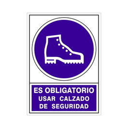DUVER Signal adhésive d'obligation bottes de sécurité 148 x 105 mm