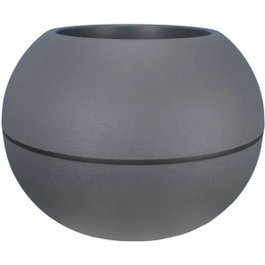 Riviera Pot de fleurs Boule Gris Granit D40 H28 cm