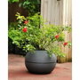 Riviera Pot de fleurs Boule Gris Granit D40 H28 cm