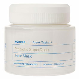 Korres Masque Crème Greek Yoghurt Probiotic 100 ml, Soin Visage Hydratant et Nourrissant