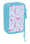 Safta Plumier Triple Blackfit8 "Cool" 37 Pièces - Trousse scolaire avec Compartiments - Dimensions 12,5 x 19,5 x 5,5 cm