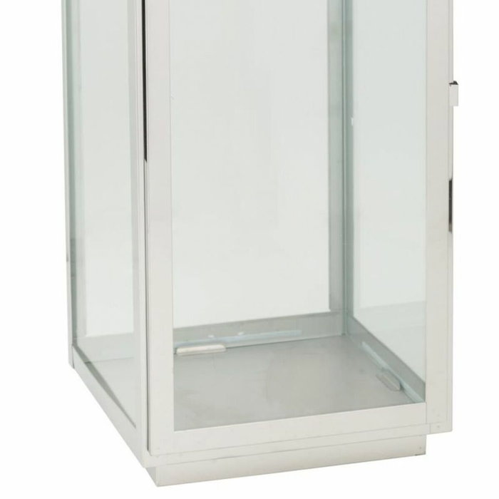 Lanterne Alexandra House Living Argent verre Acier inoxydable 23 x 72 x 24 cm Lanterne Alexandra House Living Argent verre Acier inoxydable 23 x 72 x 24 cm