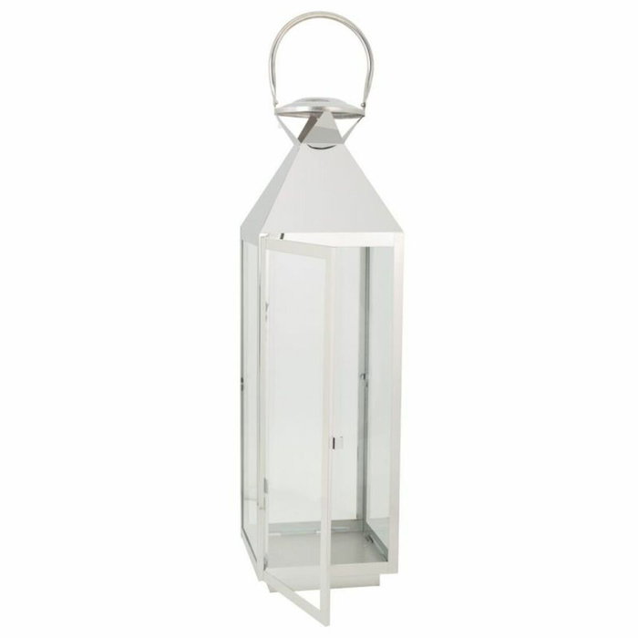 Lanterne Alexandra House Living Argent verre Acier inoxydable 23 x 72 x 24 cm Lanterne Alexandra House Living Argent verre Acier inoxydable 23 x 72 x 24 cm