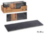 Kinvara Tableau Ardoise Apéritif Rectangulaire 10 x 30 cm Noir (Set de 24)