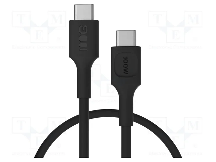 GREEN CELL Câble USB 2.0 USB-C vers USB-C 0,3m Noir GREEN CELL Câble USB 2.0 USB-C vers USB-C 0,3m Noir