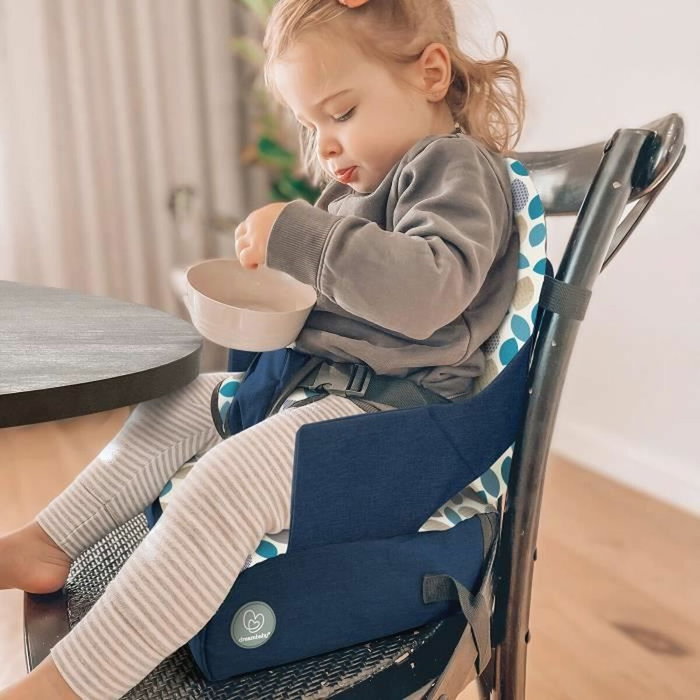 Dreambaby Siège d'appoint On-The-Go Bleu motif Leaves Dreambaby Siège d'appoint On-The-Go Bleu motif Leaves