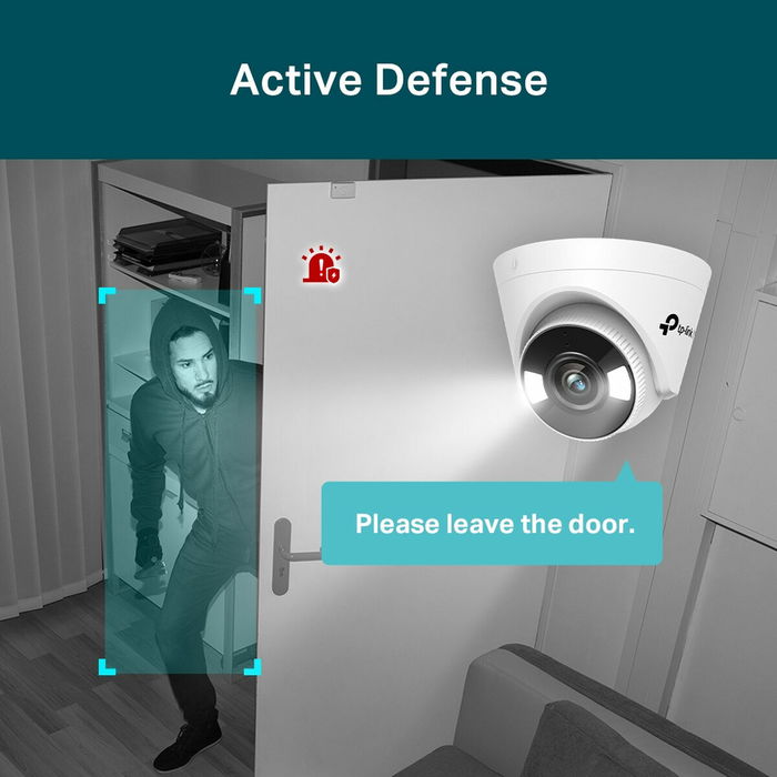 TP-LINK C450 VIGI C450(4MM) Caméra de surveillance extérieure avec objectif 4 mm - Blanc