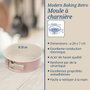 Dr. Oetker Set de 2 moules à manqué et moules pour layer cake - Rétro - Rose