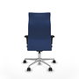 Piqueras Y Crespo Sillón Albacete Bleu marine avec mécanisme synchrone et base aluminium