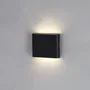 Generique Applique LED Medford 2x3W Noir pour Exterieur, Aluminium, Angle 120 Degres, 600 Lumens