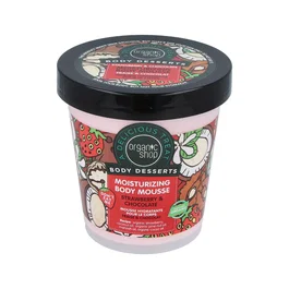 ORGANIC SHOP Mousse corporelle hydratante fraise-chocolat 450 ml