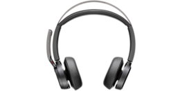 HP Poly Voyager Focus 2 UC Noir avec Station de Charge et Adaptateur USB-C/A