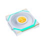 Lian Li UNI FAN SL120 Blanc, Pack de 3 Ventilateurs PWM Daisy-Chain 120mm