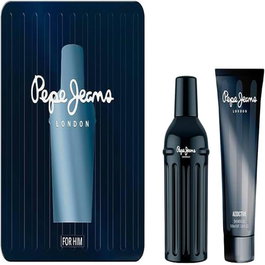 Pepe Jeans Addictive for Him - Eau de Parfum Vaporisateur 100ml + Gel Douche 100ml - Coffret Cadeau Homme