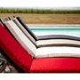 Jardin Prive Coussin de Bain de Soleil Monte Carlo - 185 x 55 x --- 6 cm - Gris Ardoise - Tissu Polyester Déperlant et Anti-Tâche - Déhoussable