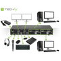 Switch KVM Techly DP-KVM2
