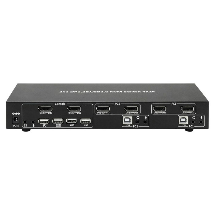 Switch KVM Techly DP-KVM2
