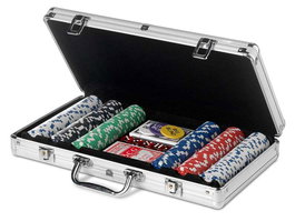 Cayro Maletin de Poker - 300 Fiches de Poker 11.5g avec Coffret - Dimensions 44 x 29 x 11.50 cm - Plastique