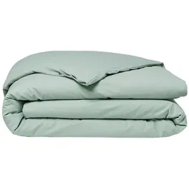 Today Housse de couette Organic 240 x 260 cm - 100% Coton 57 fils - Certifiée GOTS et Oeko-Tex - Pour lit 2 personnes avec fermeture boutonnière