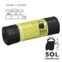 ORYX Sacs Poubelle Fermeture Facile 50 Litres, Rouleau de 10