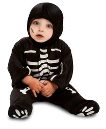 My Other Me - Déguisement Bébé Squelette - Taille 12-24 Mois - Langues : Espagnol, Anglais, Français, Italien, Portugais, Allemand