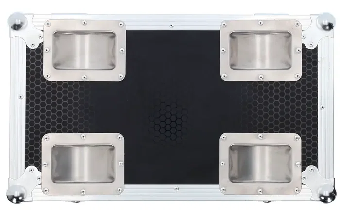 ALGAMLIGHT Flight-Case MW19X15ZX – Bois, mousse, 2 têtes mobiles, roues, 620x590x390 mm