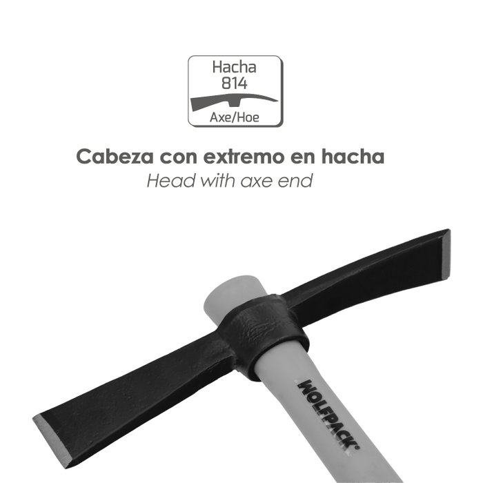 WOLFPACK LINEA PROFESIONAL Décintroir Maurer 814, 500g, manche fibre de verre