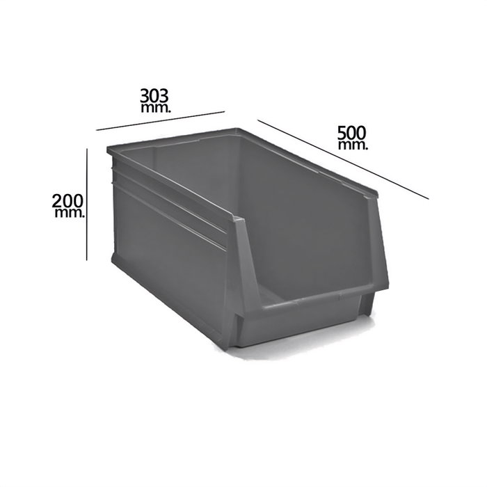 TAYG Gavette Empilable Grise Nº58 500x303x200 mm TAYG Gavette Empilable Grise Nº58 500x303x200 mm
