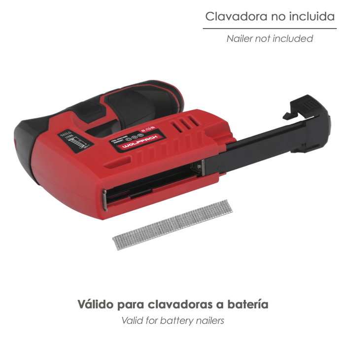 Wolfpack Linea Profesional Clous en T pour cloueuse électrique ou pneumatique, 1 000 pièces