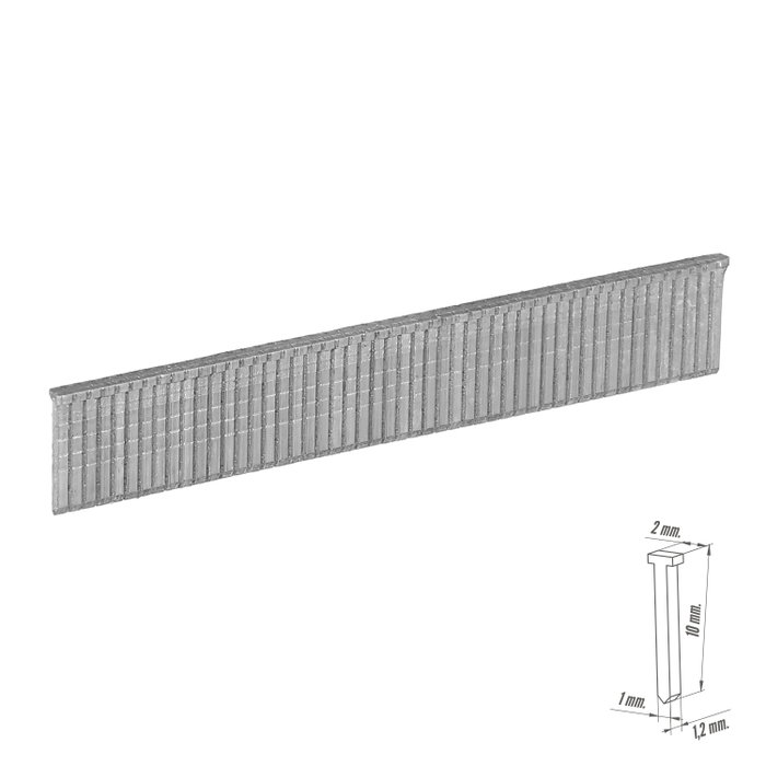 Wolfpack Linea Profesional Clous en T pour cloueuse électrique ou pneumatique, 1 000 pièces
