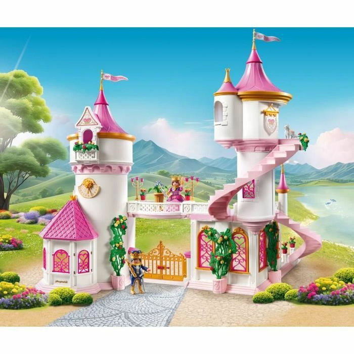 Playmobil Palais avec couple royal et 2 trônes, Princess Magic, 421 pièces