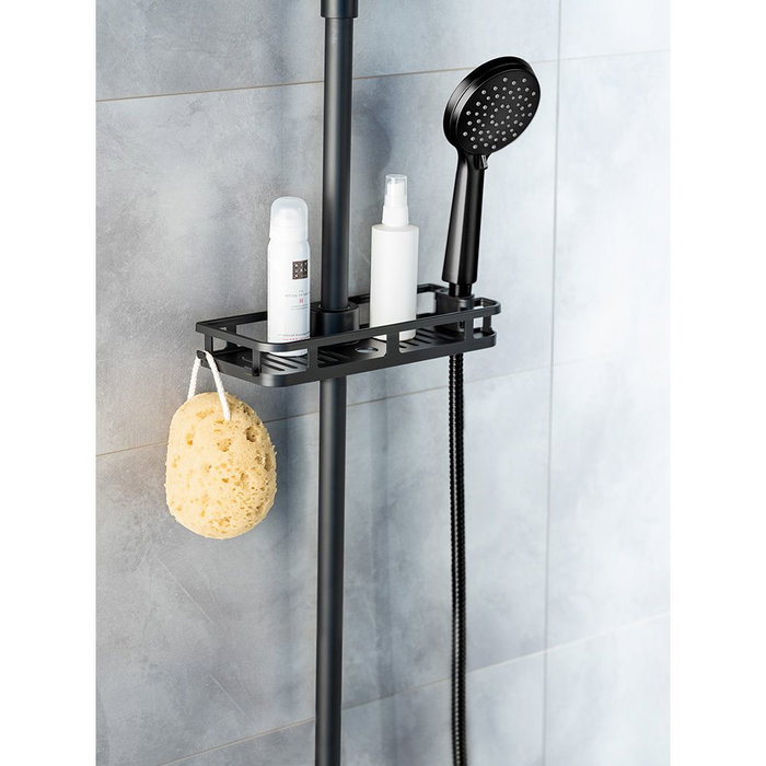 Wenko Panier de douche Libertà Noir 28,5 x 4 x 11,5 cm ABS