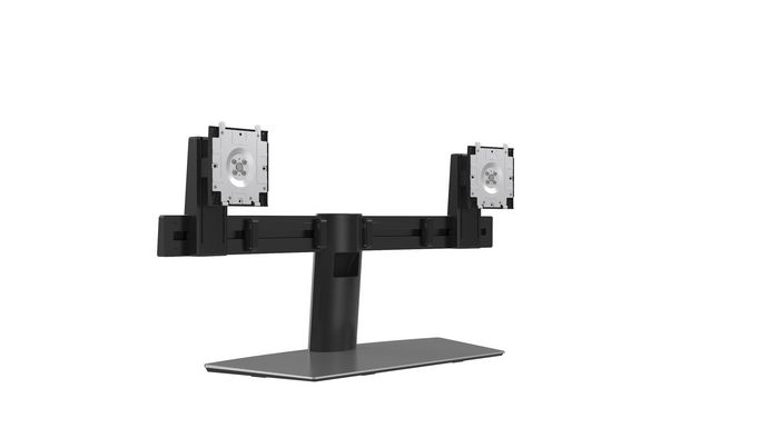 Dell MDS19 Support Double Écran pour Moniteurs 19" à 27", Réglable en Hauteur/Pivotant/Inclinable, Compatible VESA 100x100, Gestion des Câbles