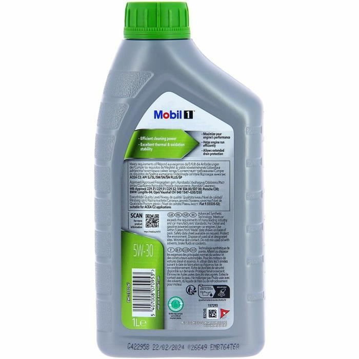 Mobil 1 5W-30 ESP Synthétique 1 L