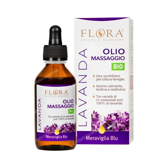 FLORA Huile de massage à la lavande harmonisante et restauratrice 100 ml FLORA Huile de massage à la lavande harmonisante et restauratrice 100 ml