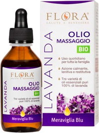 FLORA Huile de massage à la lavande harmonisante et restauratrice 100 ml