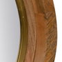 BigBuy Home Miroir mural Doré Naturel 90 x 7,5 x 90 cm